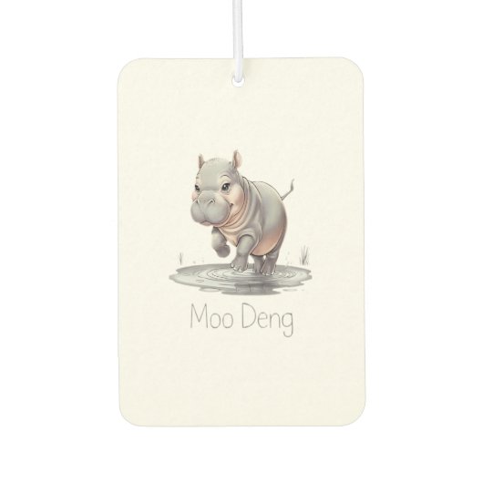 2024 Moo Deng T-shirt Luchtverfrisser (Voorkant)