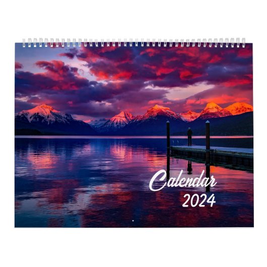 2024 Mooie landschapsfotografie reizen Kalender (Hoes)