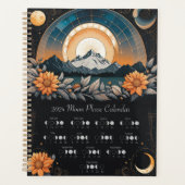 2024 Moon Phase Cycle Agenda Planner Notitieboek (Voorkant)