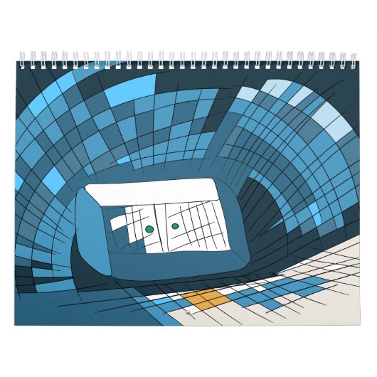 2024 Muurkalender met Uniek Kunstwerk Kalender (Hoes)