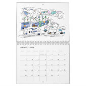 2024 Muurkalender met Uniek Kunstwerk Kalender (Jan 2026)
