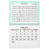 2024 Muziekkalender voor het jaar van Dragon Kalender (Feb 2027)