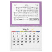 2024 Muziekkalender voor het jaar van Dragon Kalender (Mar 2026)