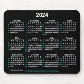 2024 Neon White 52 weken ISO-kalender door Janz Muismat (Voorkant)