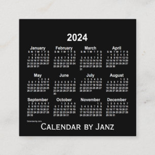 2024 Neon White Agenda van Janz Vierkante Visitekaartje