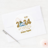 2024 New Year Cruise Squad NYE Party Reisgroep Ronde Sticker (Envelop)