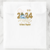2024 New Year Cruise Squad NYE Party Reisgroep Ronde Sticker (Tas)