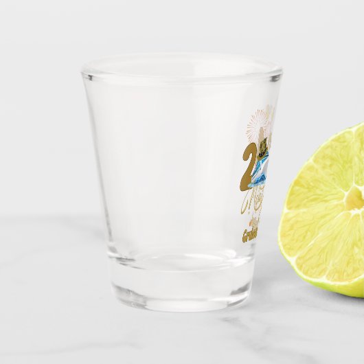 2024 New Year Cruise Squad NYE Party Reisgroep Shot Glas (Links)