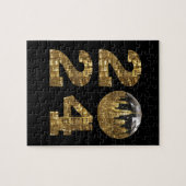 2024 New Years-Ball-NYC Gold- Legpuzzel (Horizontaal)