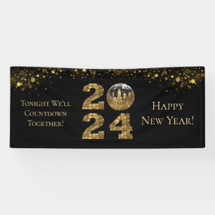 2024 New Years Eve Party—Ball-NYC Gold- Spandoek