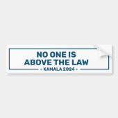 2024 Niemand staat boven de wet Bumpersticker (Voorkant)
