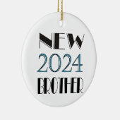 2024 Nieuw Broer Keramisch Ornament (Rechts)
