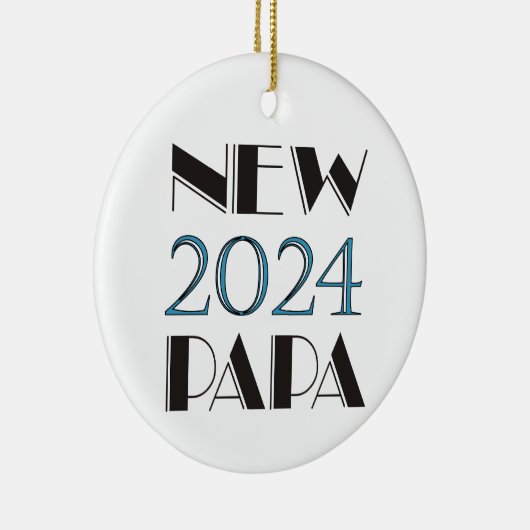 2024 Nieuw Papa Ornament (Rechts)