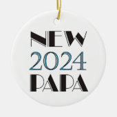 2024 Nieuw Papa Ornament (Voorkant)