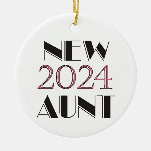 2024 Nieuw Tante Ornament (Voorkant)