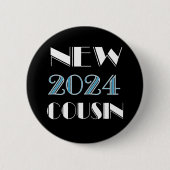 2024 Nieuwe neef Blauwe Button (Voorkant)