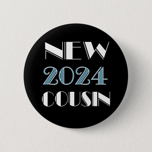 2024 Nieuwe neef Blauwe Button (Voorkant)