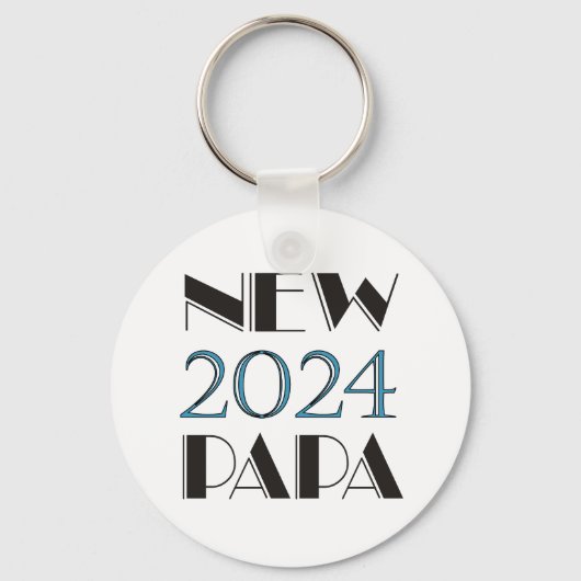 2024 Nieuwe Papa Sleutelhanger (Voorkant)
