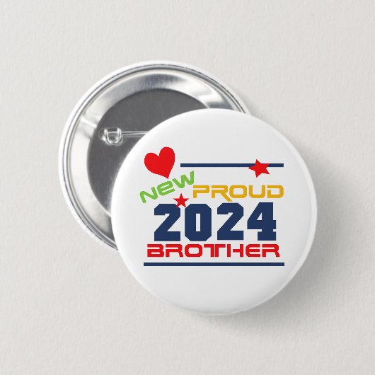 2024 Nieuwe trotse Button (Voorkant /achterkant)
