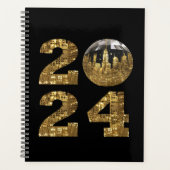 2024 Nieuwjaar-Gold-Ball-NYC Gold- Planner (Voorkant)