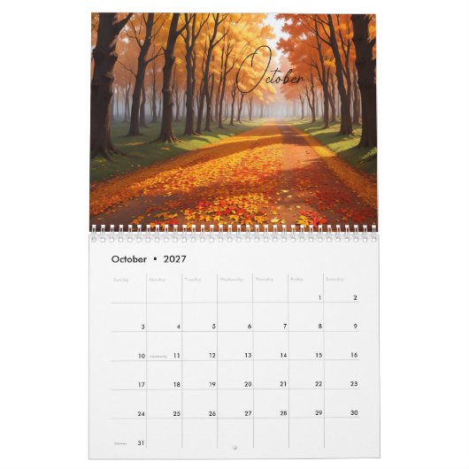 2024 Nieuwjaar Kalender (Okt 2027)