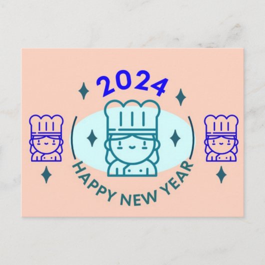 2024 NIEUWJAAR KERSTGROET FEESTDAGENKAART (Voorkant)