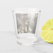 2024 Nieuwjaar met gouden bubbels Shot Glas (Achterkant)