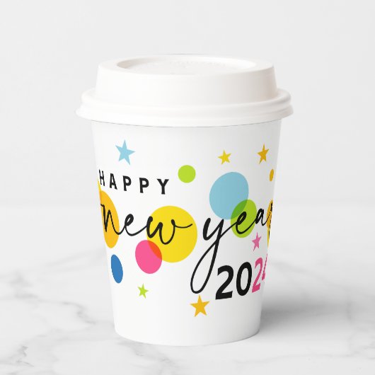 2024 Nieuwjaar Papieren Bekers (Links)