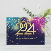 2024 Nieuwjaarsfeest Kaart (Staand voorkant)