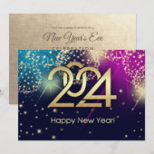 2024 Nieuwjaarsfeest Kaart (Voorkant / Achterkant)