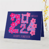 2024 NIEUWJAARSWENS VAN ZUSTER KAART (Gele Bloem)