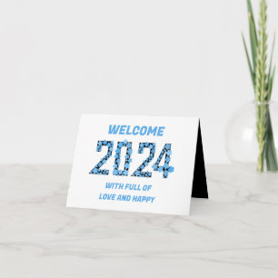 2024 NIEUWJAARSWENS VOOR MOM, PAPA, OMA FEESTDAGEN KAART