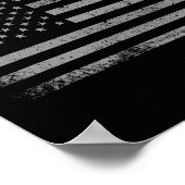 2024 Noodlijdende Amerikaanse vlag USA Patriottisc Poster (Hoek)