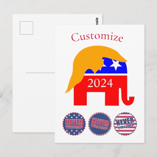 2024 Nooit Trump Thunder_Cove Briefkaart (Voorkant / Achterkant)