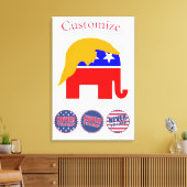 2024 Nooit Trump Thunder_Cove Canvas Afdruk (Insitu (Woonkamer))
