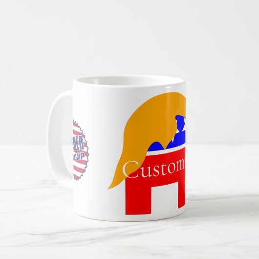 2024 Nooit Trump Thunder_Cove Koffiemok (Voorkant links)