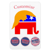 2024 Nooit Trump Thunder_Cove Magneet (Verticaal)