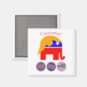 2024 Nooit Trump Thunder_Cove Magneet (Voorkant / Achterkant)