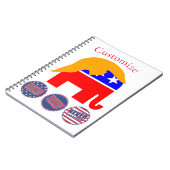 2024 Nooit Trump Thunder_Cove Notitieboek (Linkerzijde)