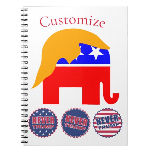 2024 Nooit Trump Thunder_Cove Notitieboek (Voorkant)