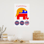 2024 Nooit Trump Thunder_Cove Poster (Keuken)