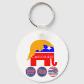 2024 Nooit Trump Thunder_Cove Sleutelhanger (Voorkant)