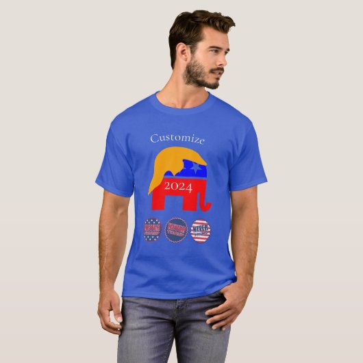 2024 Nooit Trump Thunder_Cove T-shirt (Voorkant volledig)