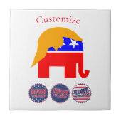 2024 Nooit Trump Thunder_Cove Tegeltje (Voorkant)