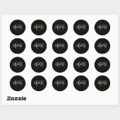 2024 Ohio Solar Totality Eclipse Ohio Solar 2024 Ronde Sticker (Vel)