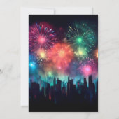 2024 Oudejaarsavond Elegant Vuurwerk Kaart (Achterkant)