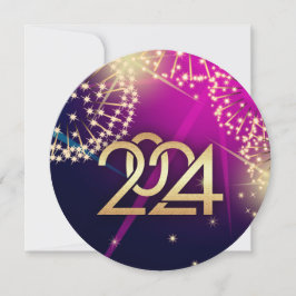 2024 Oudejaarsavond Feest Vuurwerk Kaart