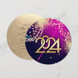 2024 Oudejaarsavond Feest Vuurwerk Kaart