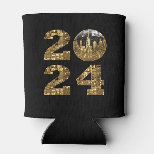 2024 Oudejaarsavond Party-Ball-NYC Gold- Blikjeskoeler (Achterkant)