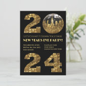 2024 Oudejaarsavond Party-Ball-NYC- Kaart (Staand voorkant)